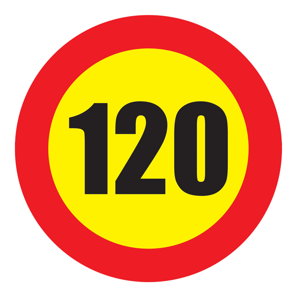 120 km/h Speed Sign