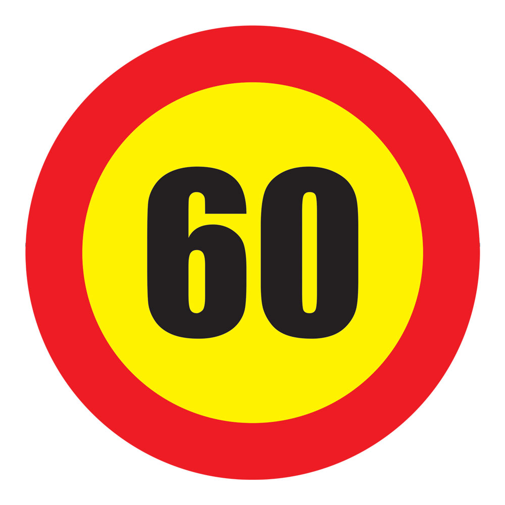 60 km/h Speed Sign