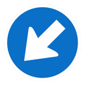 Keep Left Sign