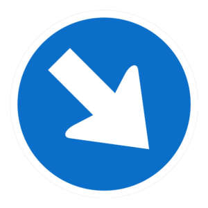 Keep Right Sign