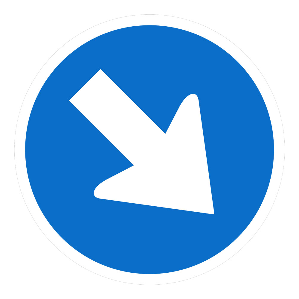 Keep Right Sign