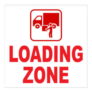 Loading Zone Sign