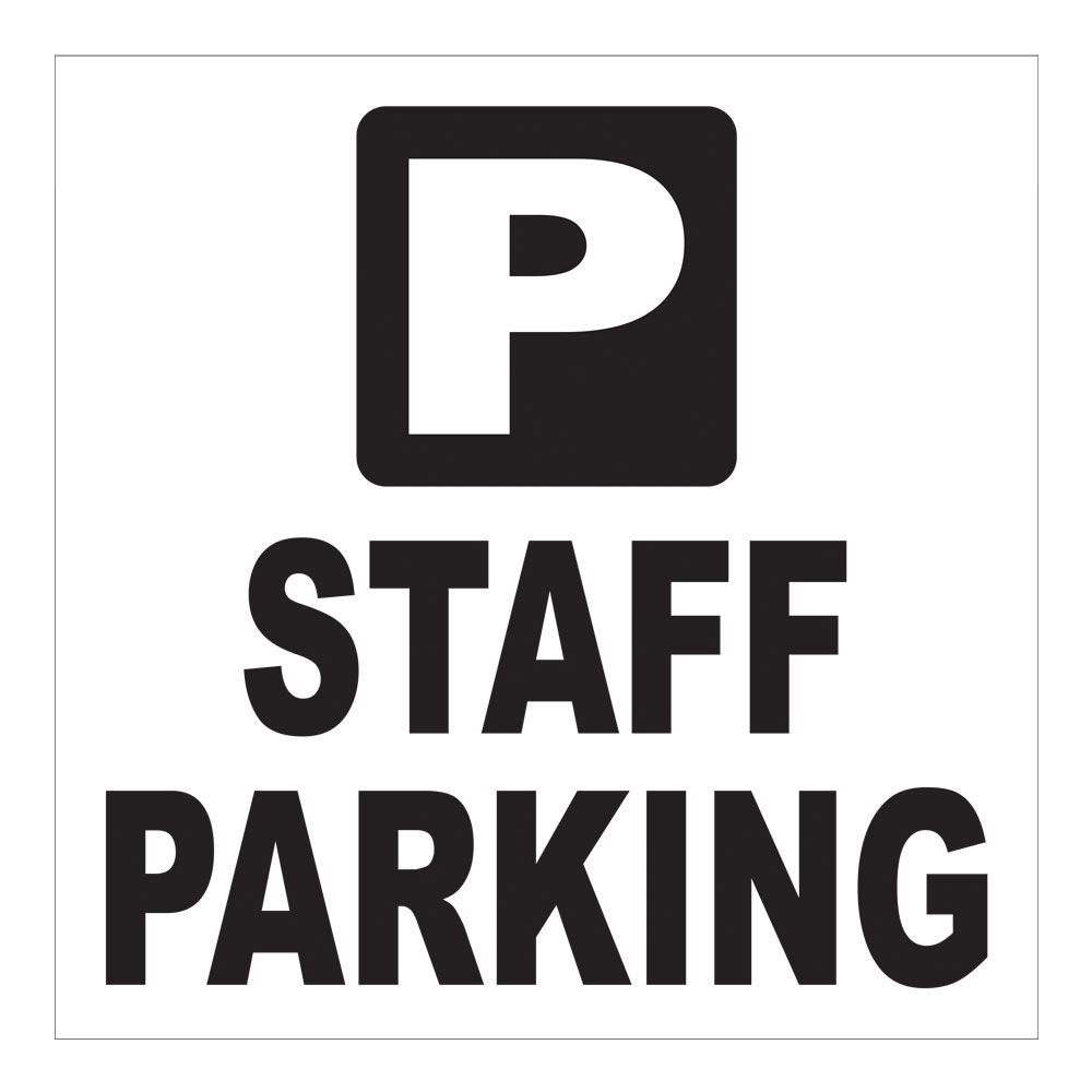 Staff Parking Sign